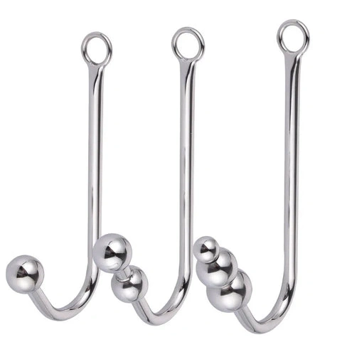 Anal Elegant Beaded Hook Collar 5334 with Cuffs and 1215